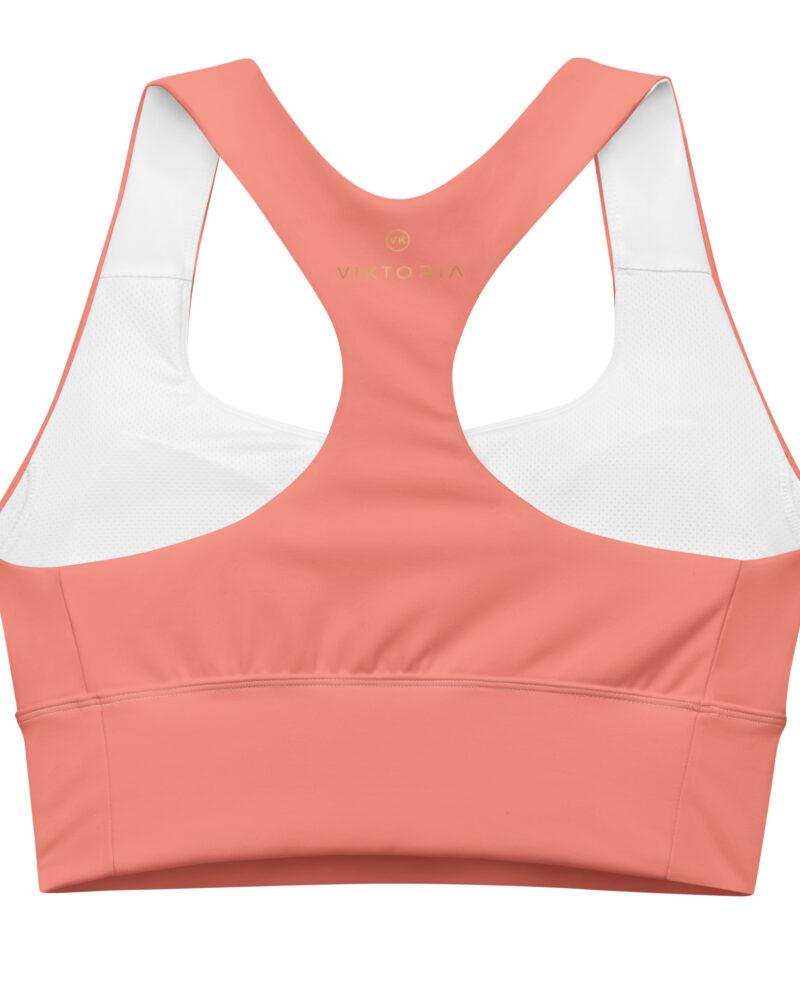 all over print recycled longline sports bra white back 687c2db13f97f